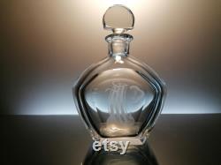 Orrefors crystal carafe Viking ship