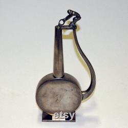 Pewter jug with a faun lid top by GAB Tenn, Sweden 1933