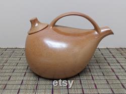 RARE Vintage Brown Ceramic Stoneware Ceramic Teapot Carafe Water Pitcher Cerval SIAL Pottery Quebec Made in Canada