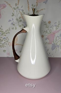 RARE Vintage Taylor Smith Taylor Boutonniere Carafe with Wood Lid and Handle