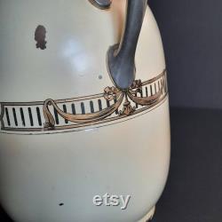Rare 1900 s Mercury Glass, Chrome Vacuum Carafe, Patented June 1,1909. by Vacuum Specialty Co in Meriden, Connecticut, Trade Name Hotakold