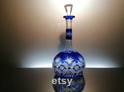 Rare blue crystal carafe