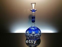 Rare blue crystal carafe