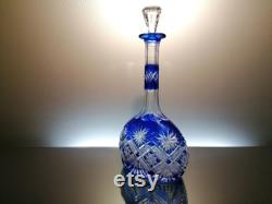 Rare blue crystal carafe