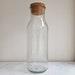 Recycled Classic Glass Drink Carafe With Cork Lid