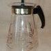 Retro Pyrex Glass Coffee Carafe With Lid Vintage Pyrex Black And Gold