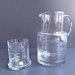 Romania Vintage Cut Glass Water Jug And Single Glass Stopper.