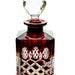 Ruby Crystal Carafe For Whiskey 700 Ml Lattice Olive