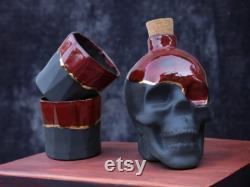 Skull Decanter and Glass Set Elegance with a Touch of Edge