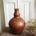 Tm Vintage Earthenware Clay Handmade Pottery Jug Bottle Water Wine Oil Circa 1960-70's Hungarian, Pot, Flask, Terracotta, Pitcher, Drink Cup