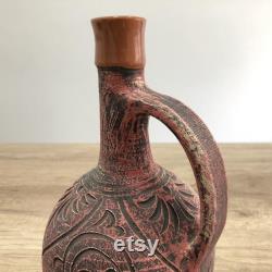 Terracota ceramic cold drink jug, carafe capacity 500ml