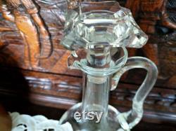 The ancient Ornate claret carafe,Collection lux in CRISTAL. Vintage of the 1930s 40s, collection of French LUX life.