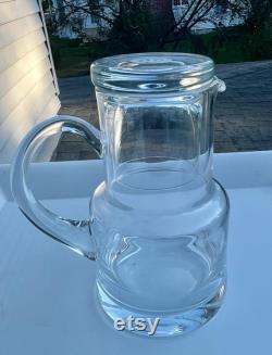 Tiffany and Co Crystal Bedside Water Pitcher Carafe and Cup Libra Waterworks