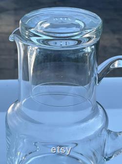 Tiffany and Co Crystal Bedside Water Pitcher Carafe and Cup Libra Waterworks