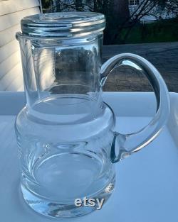 Tiffany and Co Crystal Bedside Water Pitcher Carafe and Cup Libra Waterworks