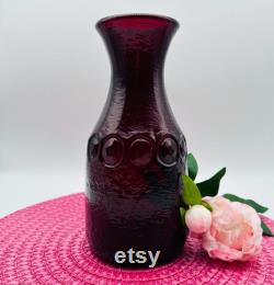 Tiffin Franciscan Rancho Ruby Red Madeira Carafe Deep Red Vintage Barware Wine or Water Carafe Red Drinkware Red Home Decor Vase Gift