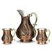 Tugra 1 Mm Thick Tinned Copper Jug And Mug Set