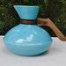 Turquoise Catalina Pottery Carafe, Antique California Avalon On Catalina Island Teal Coffee Pot Urn, Rare 1920s-1930s Serve Ware