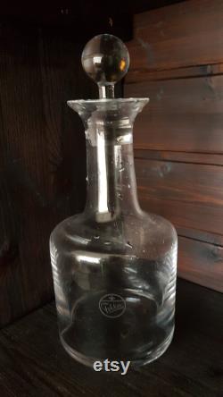 Unique glass carafe from Dutch factory Fokker.