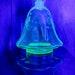 Uranium Glass Carafe Blue Turquoise