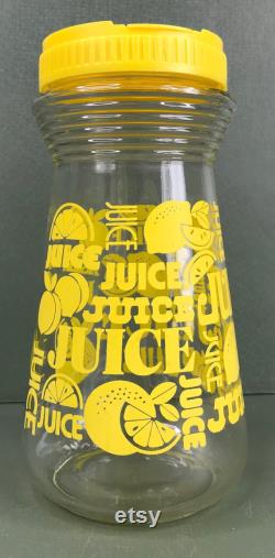 Vintage 24oz. Glass Juice Carafe withPour Lid