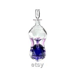 Vintage 5 Chambered Large 11 Crystal Carafe, Decanter, Magnor Norway Klunkeflaske, Home decor, Decorative Bottle