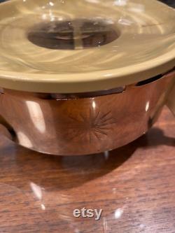 Vintage 6 Cup Atomic Starburst Carafe Vintage Gold Carafe Vintage glass carafe