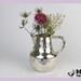 Vintage Art Nouveau Alfi Carafe Jug Jug Chrome Chrome Chrome Plated Metal 1900 1910 Art Nouveau Flower Vase