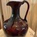 Vintage Brown Glass Carafe With Large Pontil 8 3 4 Tall 5 1 2 Wide