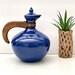 Vintage Bauer Pottery Plain Ware Carafe Coffee Pot Pitcher Cobalt Blue