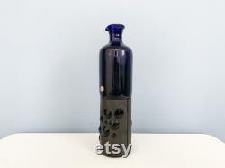 Vintage Brutalist Imprisioned Glass Bottle or Carafe by Felipe Filipe Derflingher for Feders