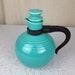 Vintage California Pottery Coffee Carafe From Vernon Kilns Teal With Bakelite Handle 03479