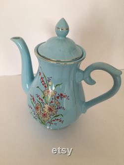Vintage Carafe-Blue Seramic Carafe Tea,coffee,milk Carafe