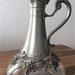Vintage Carafe Pewter And Glass H 22cm
