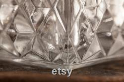 Vintage Clear Cut glass Dectanter Antique cristal carafe Vintage Wine bottle Vintage whisky pitcher