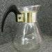 Vintage Corning Glass, Carafette , Individual Coffee Carafe Or Juice Jug, Heat-proof, Glass With Gold Leafing, Good Condition, No Lid