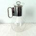 Vintage Corning Glass Coffee Tea Carafe Pitcher Silver Plate 1960 S Coffee Barware Dinner Party