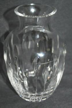 Vintage Crystal Cut Carafe and Lid Bedside Wine Polished Bottom