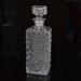 Vintage Crystal Glass Liqueur Decanter, 1950's Bohemian Glass Czechoslovakia