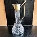 Vintage Crystal Glass And Silver Plate Water Wine Decanter Carafe Jug