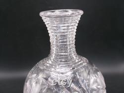 Vintage Crystal Hand Etched Water Carafe