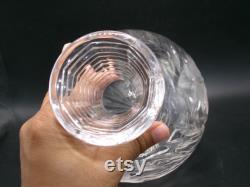 Vintage Crystal Hand Etched Water Carafe