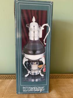 Vintage FB Rogers silver plated coffee carafe and warmer. New in box.