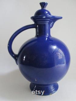 Vintage Fiesta Carafe Cobalt Blue with Cork Homer Laughlin China Co. Collectible Fiestaware