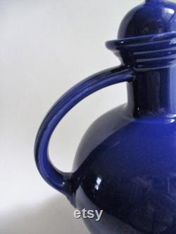 Vintage Fiesta Carafe Cobalt Blue with Cork Homer Laughlin China Co. Collectible Fiestaware