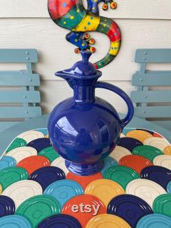 Vintage Fiesta (Fiestaware) CARAFE in COBALT Blue