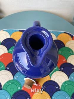 Vintage Fiesta (Fiestaware) CARAFE in COBALT Blue