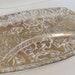 Vintage George Briard( ) Serving Small Platter Divided Dish Gold Scroll Mcm