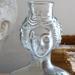 Vintage Glass Bottle Woman Shaped Portait Head Bartolomé Mari Ibiza -