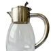 Vintage Glass Carafe With Silver Plated Lid By Wmf
